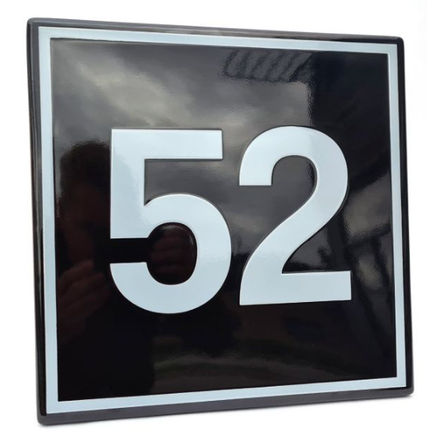 Emaille huisnummerbord Bloomingdale