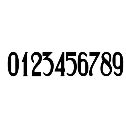 Emaille huisnummer model Den Haag