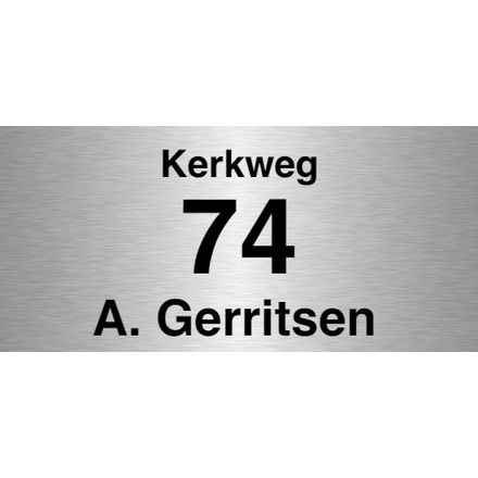 Aluminium naamborden