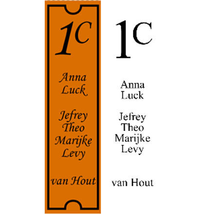 Naamplaat voordeur eigen tekst