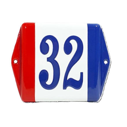 Emaille huisnummer Model Baarle Nassau