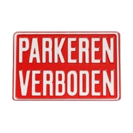 Verbodsborden Parkeren Verboden | Geperst Aluminium | 4 Modellen