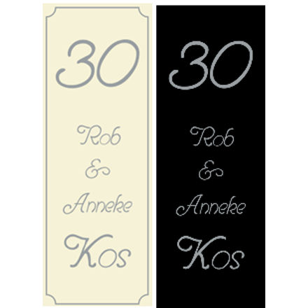 Naamplaten voordeur eigen tekst emaille