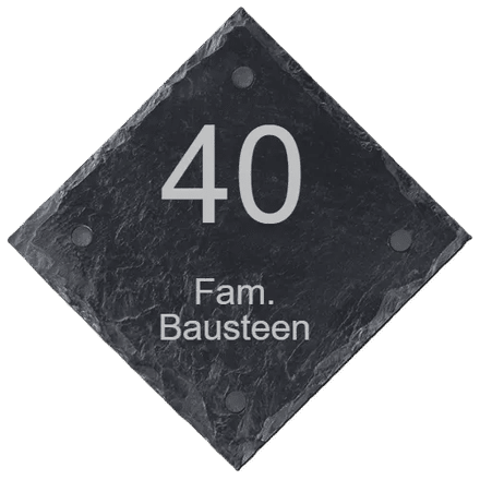 Leisteen naambord | Ruit | Diverse lettertypes |