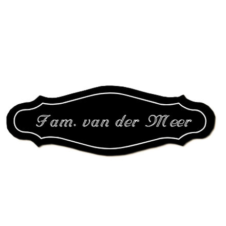 Voordeurbordje kunststof