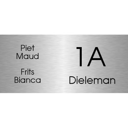 Aluminium naambordjes