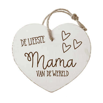 Houten hartenwens: De liefste mama