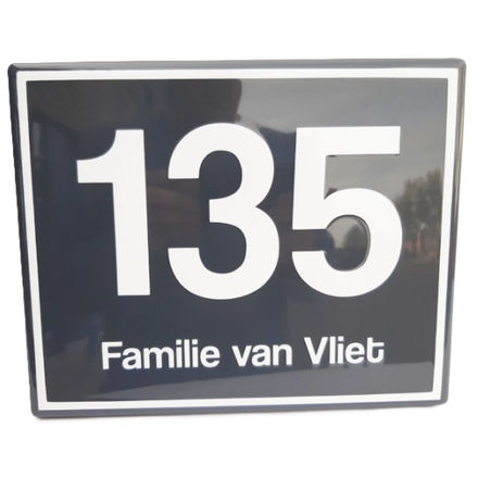 Modern Emaille voordeurbord | Bloomingdale