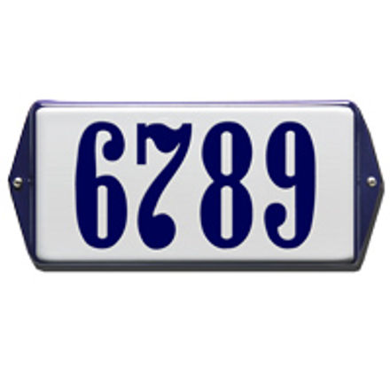 Emaille huisnummerbordje Oor