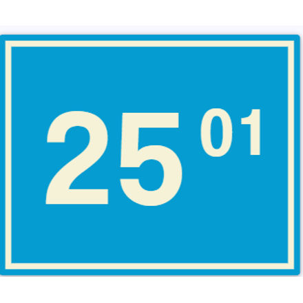 Huisnummerborden Bloomingdale