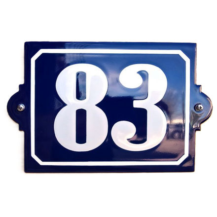 Emaille huisnummer Zwisterland