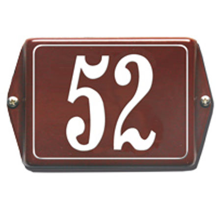 Nostalgisch huisnummerbord