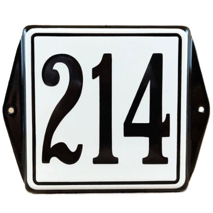 Jaren 30 huisnummerborden oor