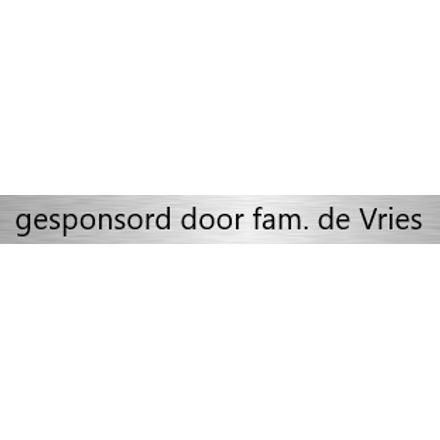 Aluminium naamplaatje