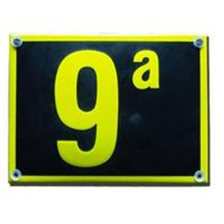 Emaille huisnummer Model Naarden