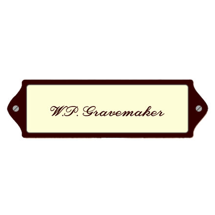 Naamplaatje jaren 30