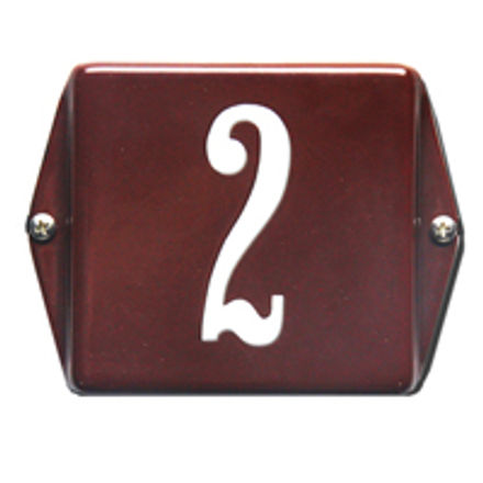 Emaile huisnummerbord oor model