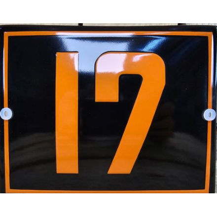 Emaille huisnummer Future