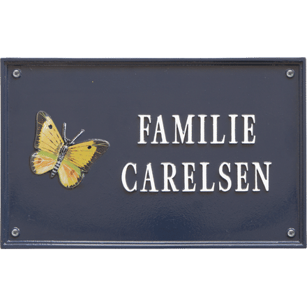 Cottage naambord |Hout geschilderd