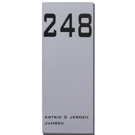 Geëmailleerd naambord Robina