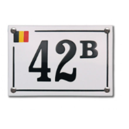 Emaille huisnummer Baarle Hertog