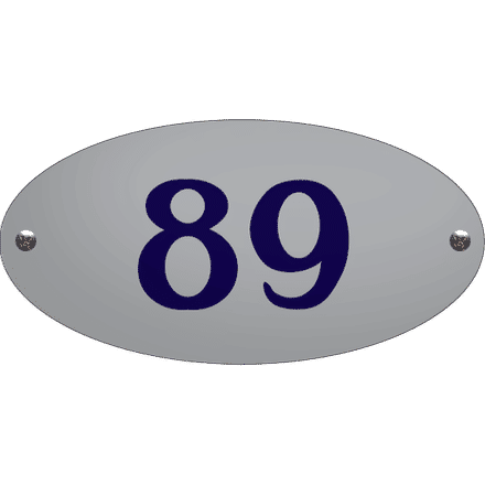Huisnummer ovaal