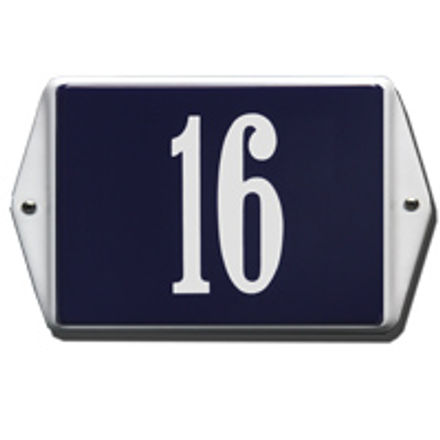 Geëmailleerd huisnummerbordje Oor