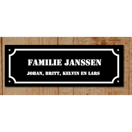 Goedkoop klassiek naambordje
