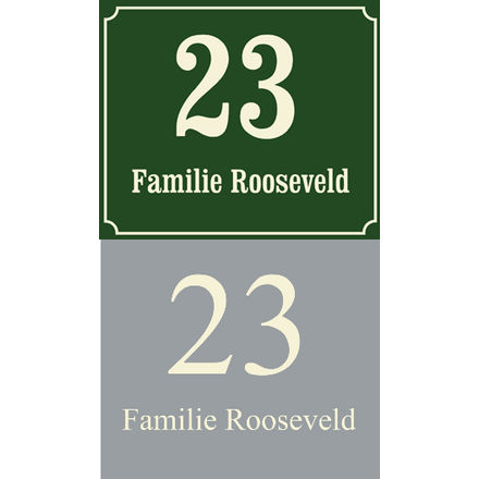 Naamplaten met eigen tekst