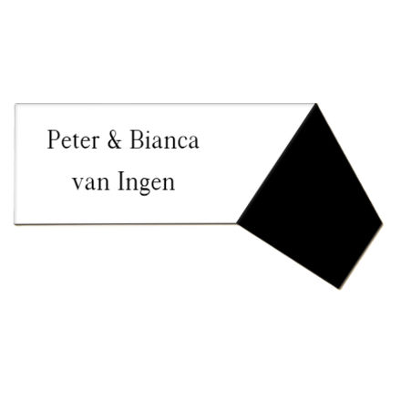 Budget naamplaten kunststof
