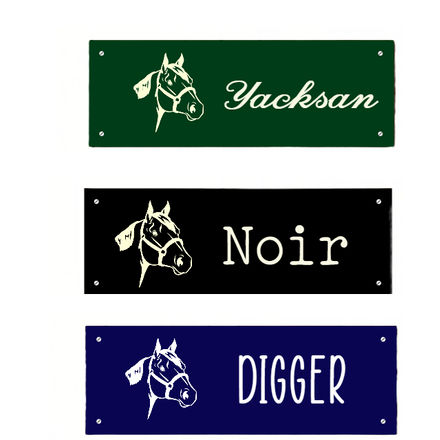 Stalbord voor Paarden| Aluminium | Kleur Blauw, Groen en Zwart