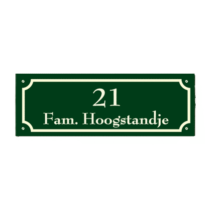Goedkoop naambordje klassiek