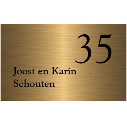 Messing naamborden goedkoop