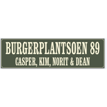 Straatnaambordjes eigen tekst | Emaille | Kader | Diverse kleurcombinaties | 2 regels |