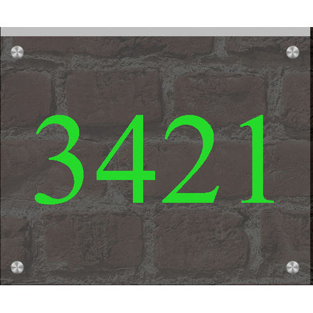 Verlichte Huisnummerplaat