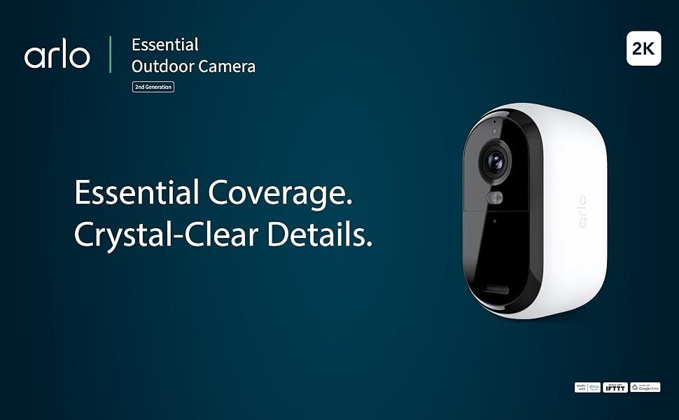 Arlo Essential 2K Camera Twin pack