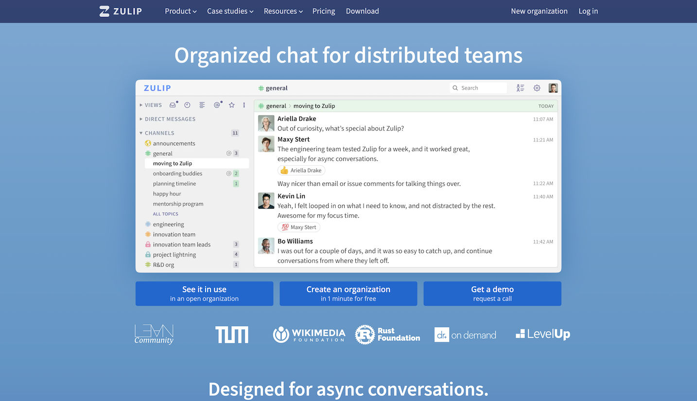 RocketChat Interface