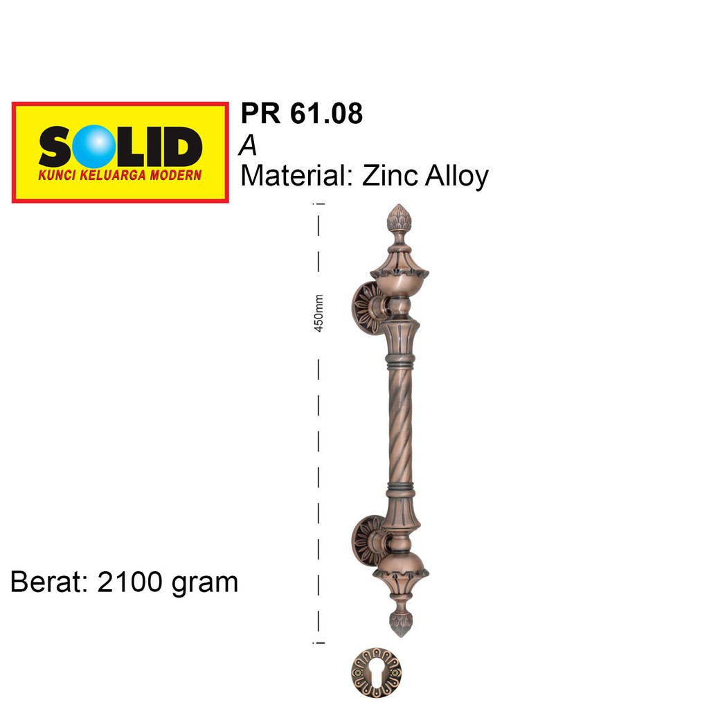 Pull Handle Solid Pr 61.08 A