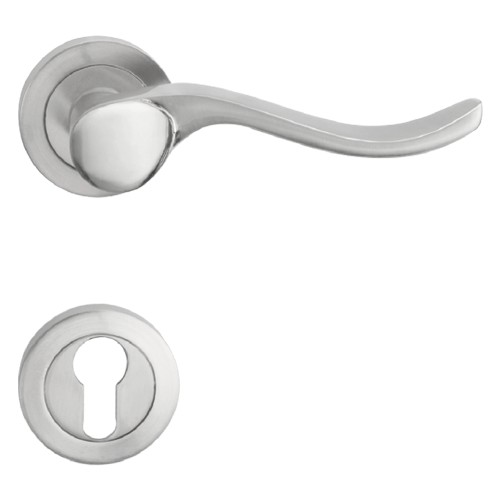 Solid Lever Handle HRE 61.29 CHR+SN