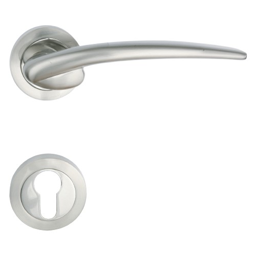 Solid Lever Handle HRE 61.34 CHR+SN