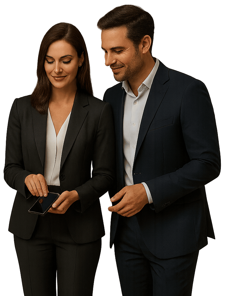 Profissionais trocando contatos com Sollo