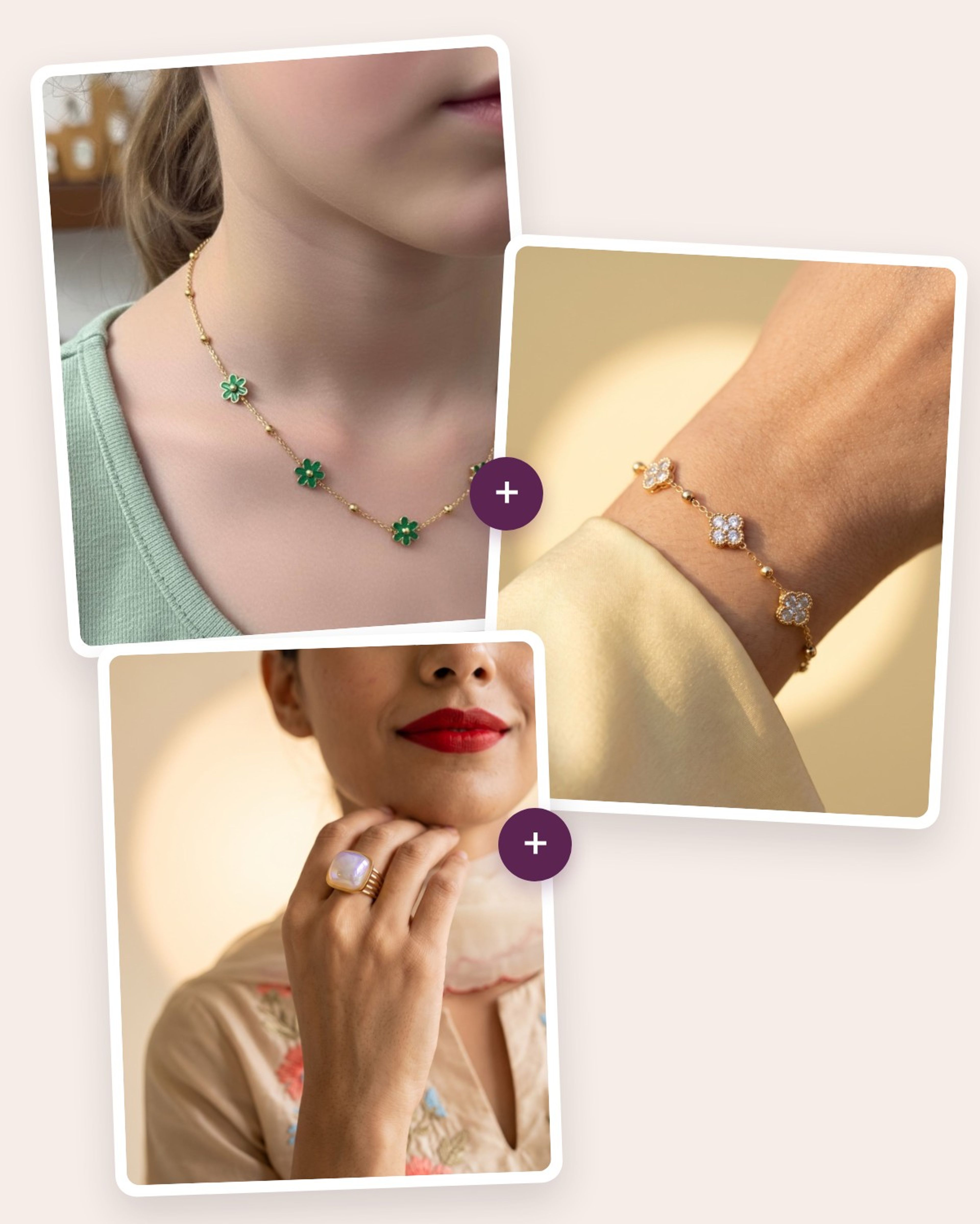 Everyday Anti-Tarnish Trio: Chain, Bracelet & Ring