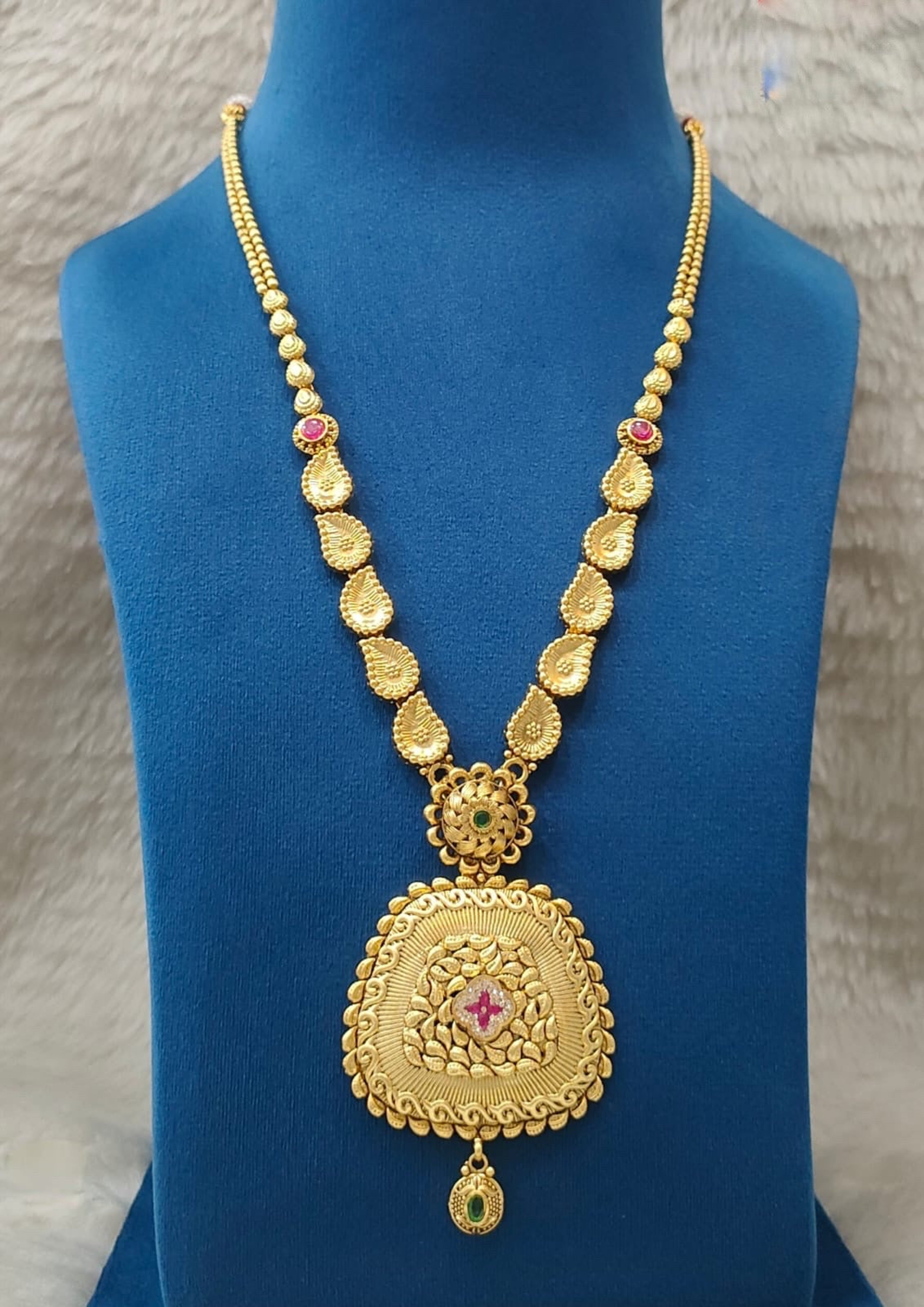 Antique Mango Motif Long Necklace