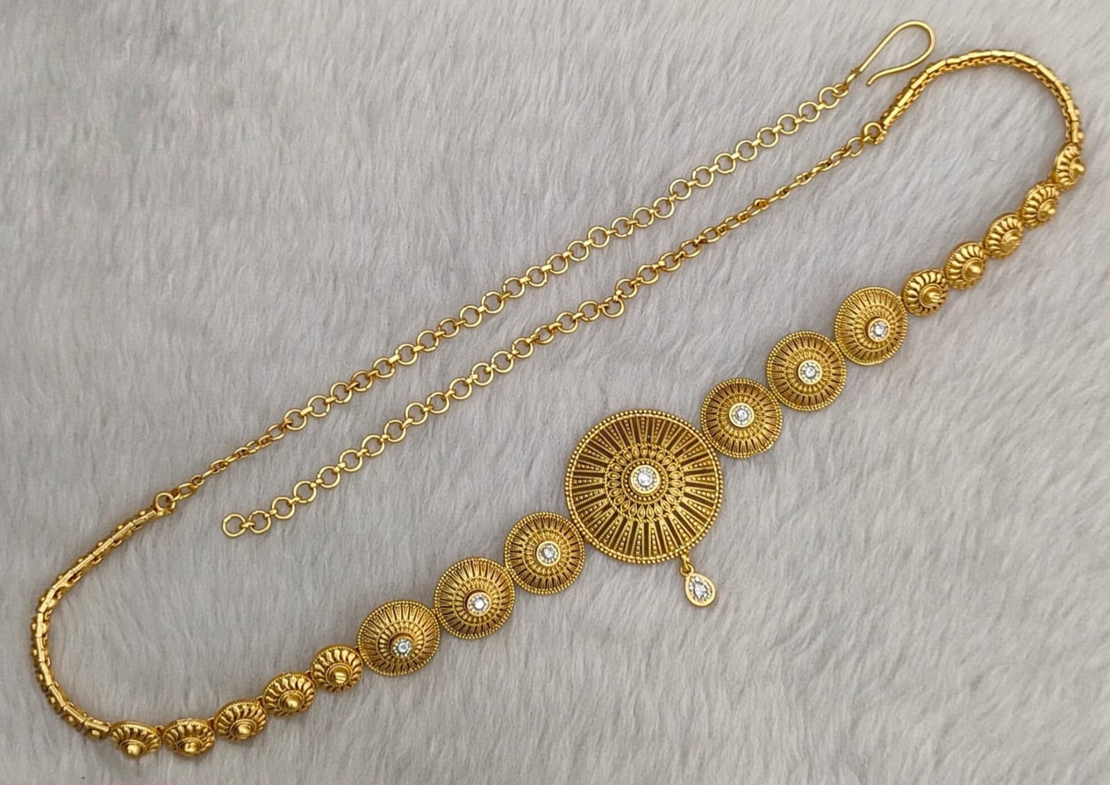 Antique Circular Medallion Waist Chain
