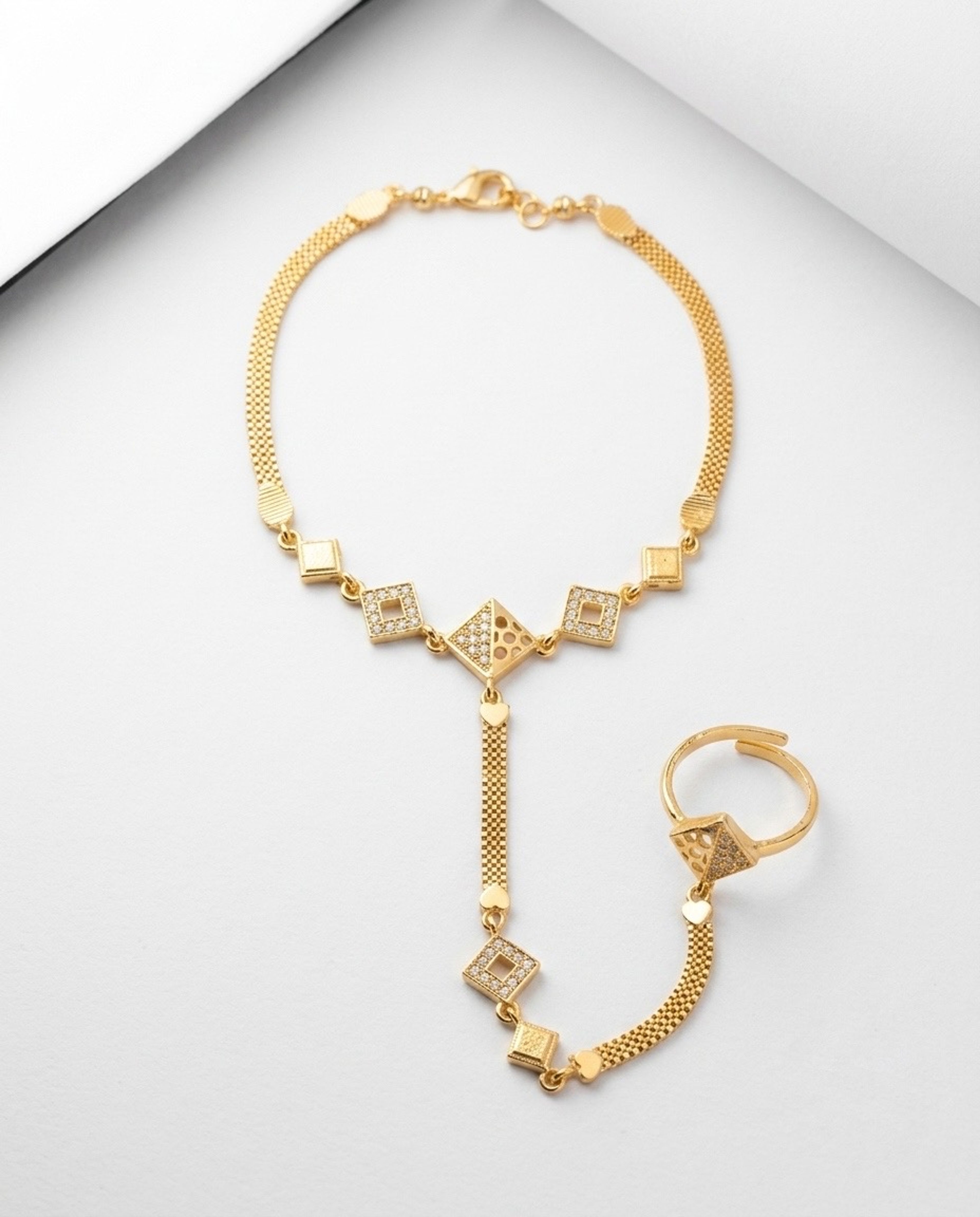 High Gold Ring Bracelet
