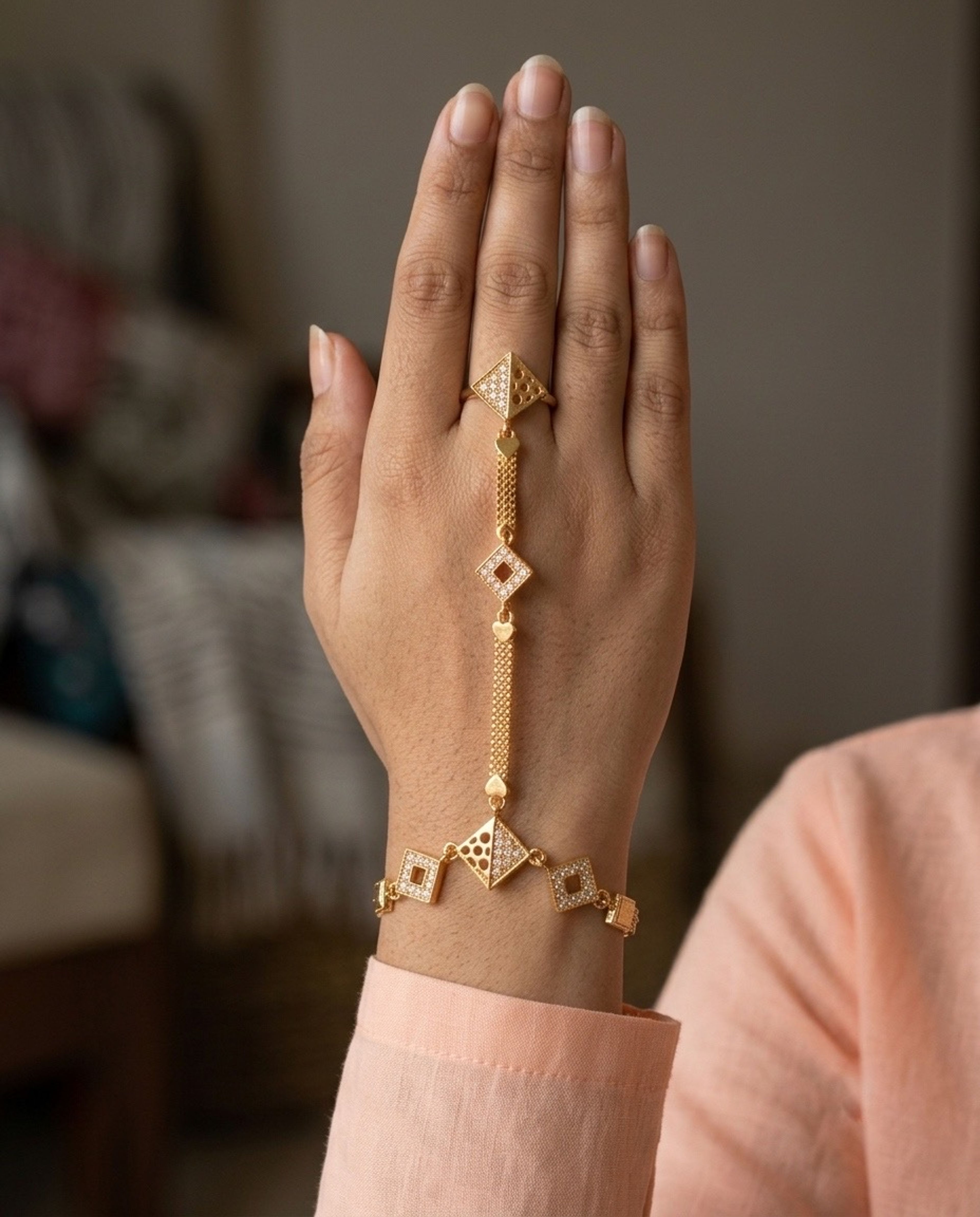 High Gold Ring Bracelet