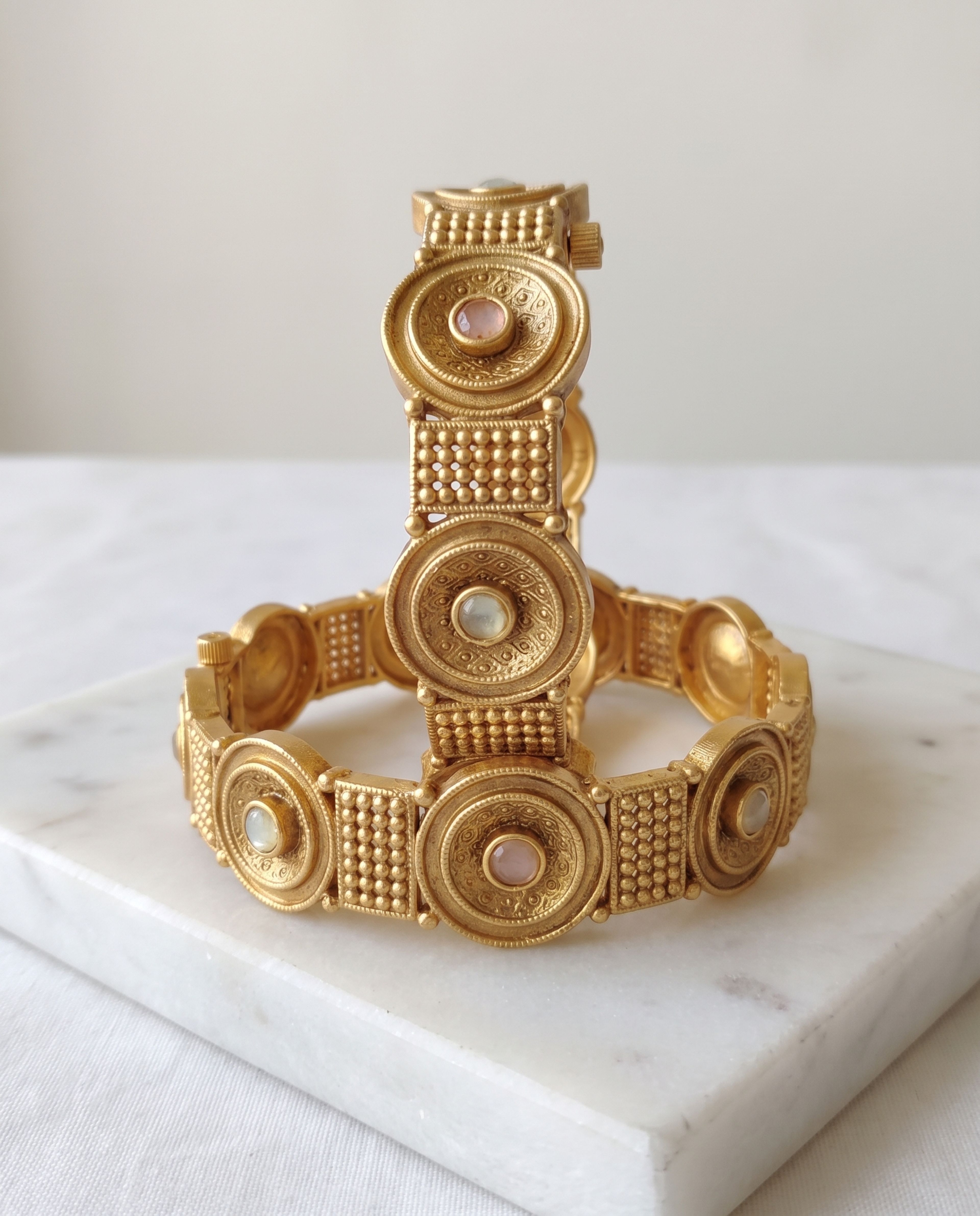 Antique Bangle 2/2 laid on white marble
