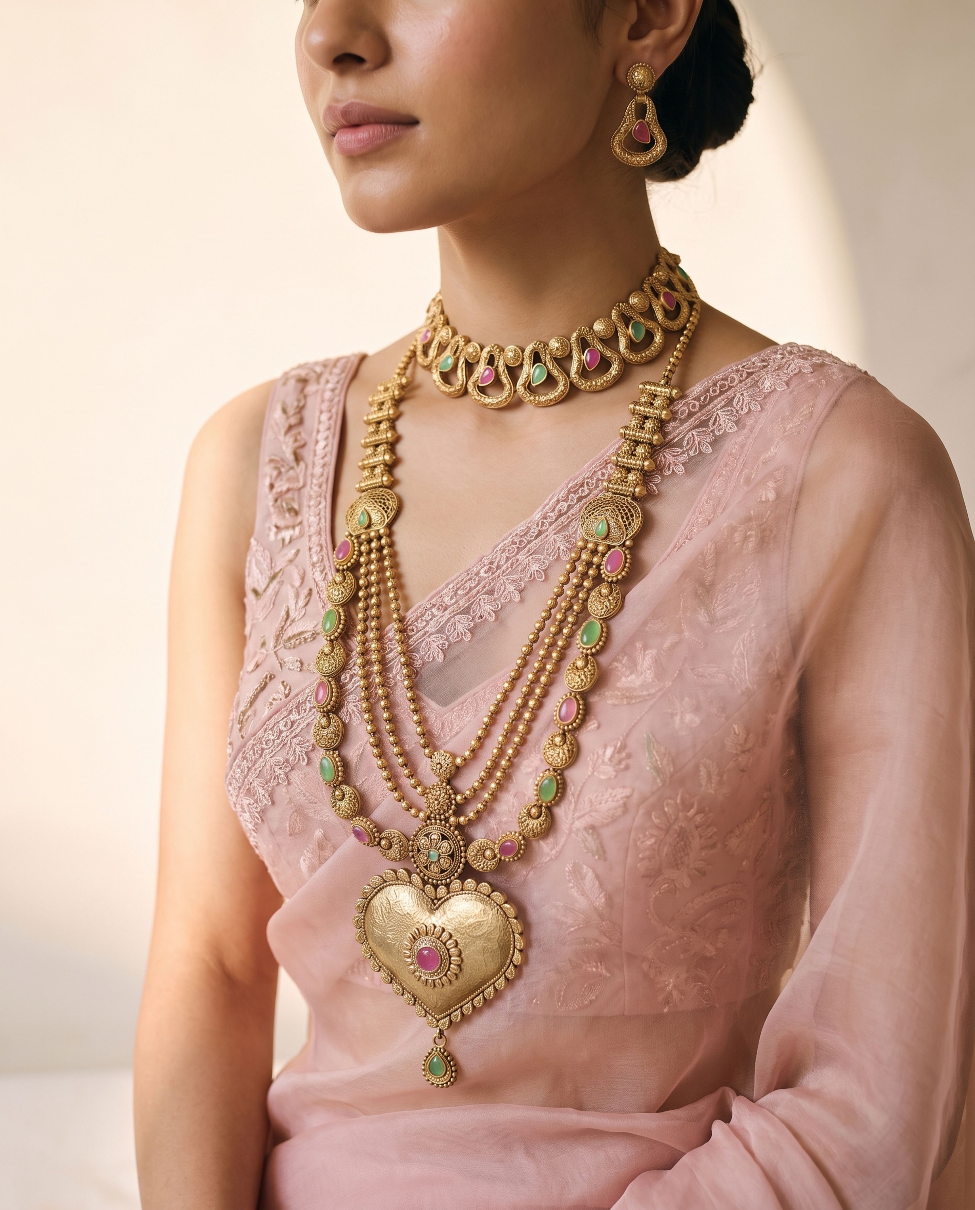 Bridal Antique Set worn