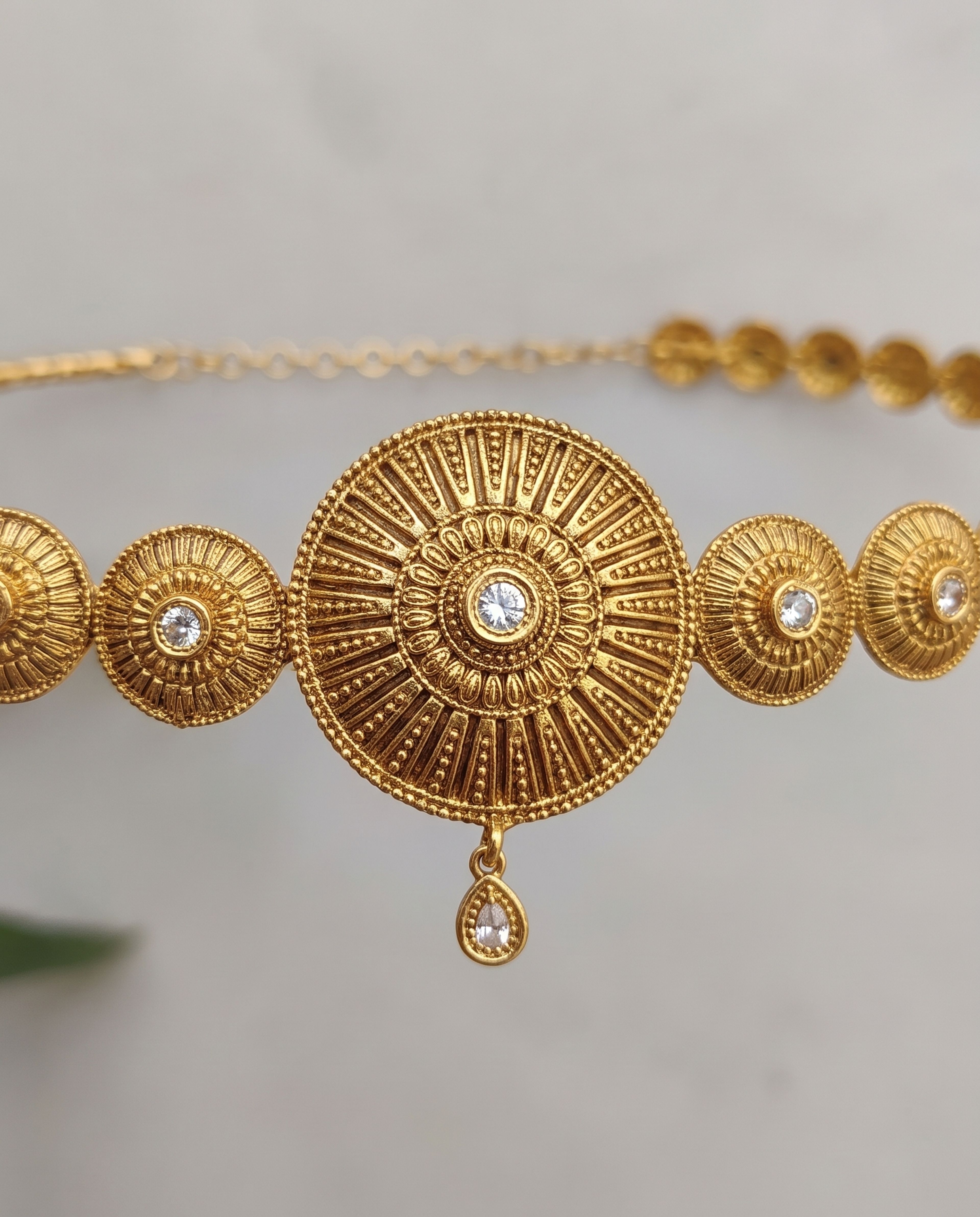 Antique Waist Chain, close-up of the detail