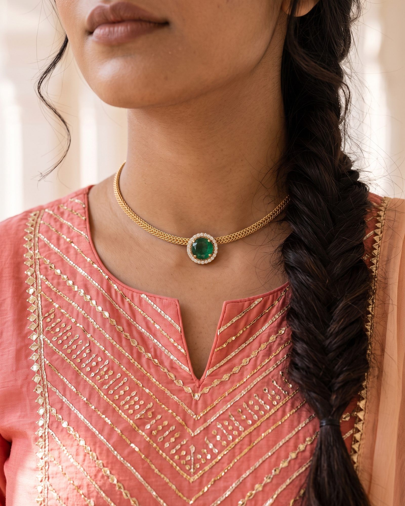 Emerald Halo worn
